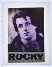 Original VINTAGE 1970s Heat Transfer | Rocky Sylvester Stallone Movie Portrait