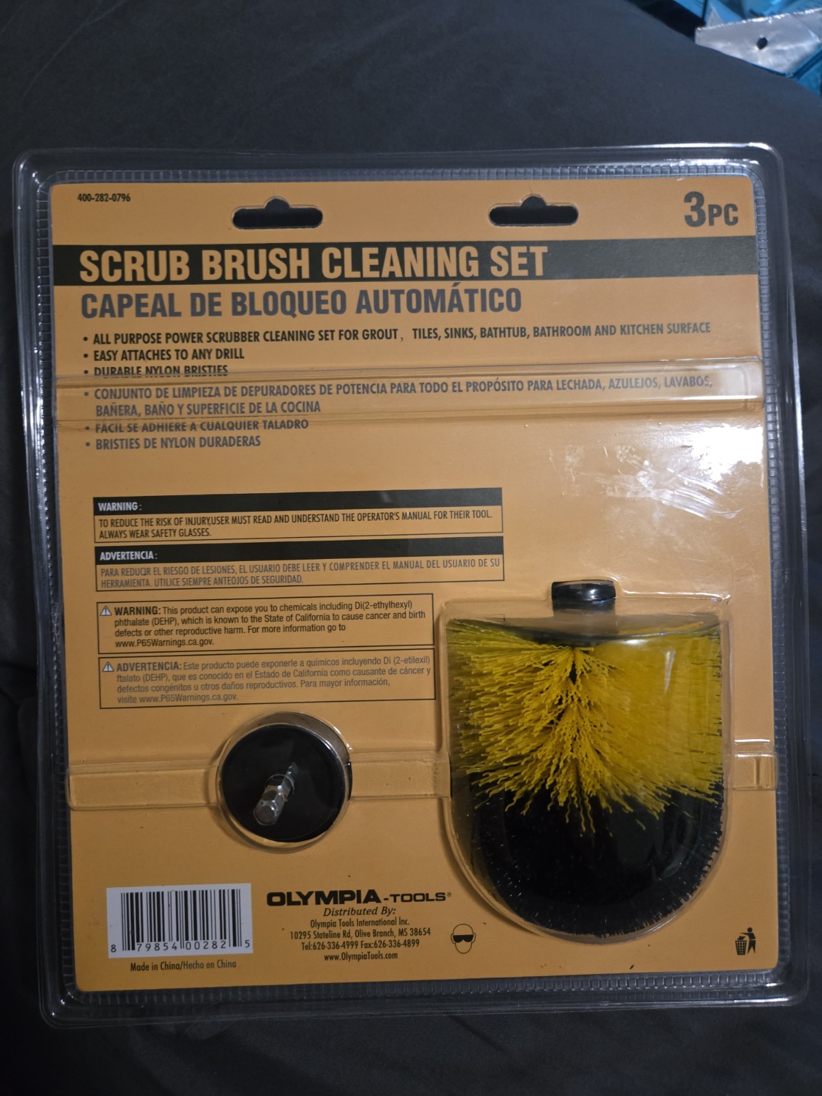 3x Drill Brush Set, Scrub Brush for Drill, All Purpose Drill Brush Cleaning Kit