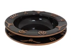 Frankoma King Ranch Black Set of 2 Rimmed Soup Bowls Longhorn Pottery