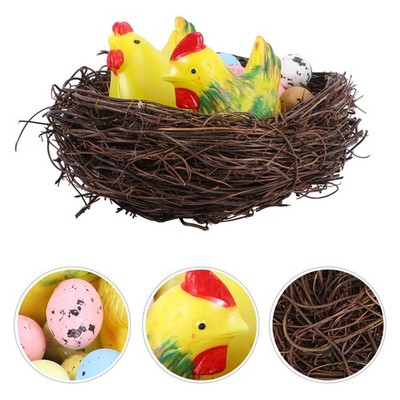 Easter Festival Egg Ornament Party Dekorative Osternest Foto Requisiten (13 cm)