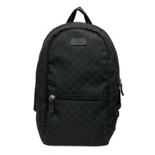 GUCCI GG 449181 Black Jacquard Leather - Backpack