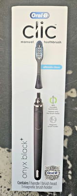 Oral-B Clic Manual Toothbrush Onyx Black
