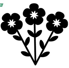 Flowers Vinyl Decal Sticker