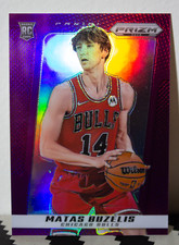 Matas Buzelis 2024-25 Panini Prizm Deca #71 Purple Prizm /99 RC Chicago Bulls