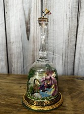 Franklin Mint Disney Crystal Bell Sleeping Beauty Aurora Snow Globe Jane Lunga