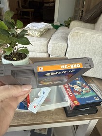 NES ORB.3D Game CIB / 3d glasses included & Manual W/Nintendo Hard Plastic Case