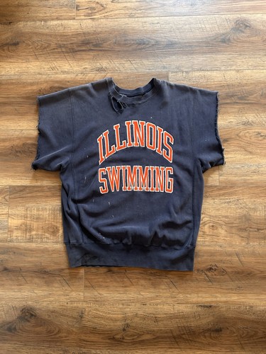 Vintage 80s Champion Reverse Weave Navy