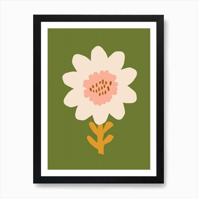 Sonnenblume Böhmisch Grün Kunstdruck Gerahmt Wandbild Poster Leinwanddruck Bild