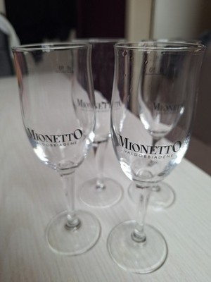4 Mionetto Sekt  Gläser, Prosecco Glas 0,1l,Champagner, neu