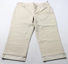 NYDJ Women's Marilyn Straight Crop Cool Embrace Jeans CD4 Feather Size 14 NWT