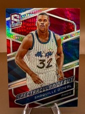 2023-24 Panini Spectra Spectacular Debut Shaquille O'Neal #178 International Red