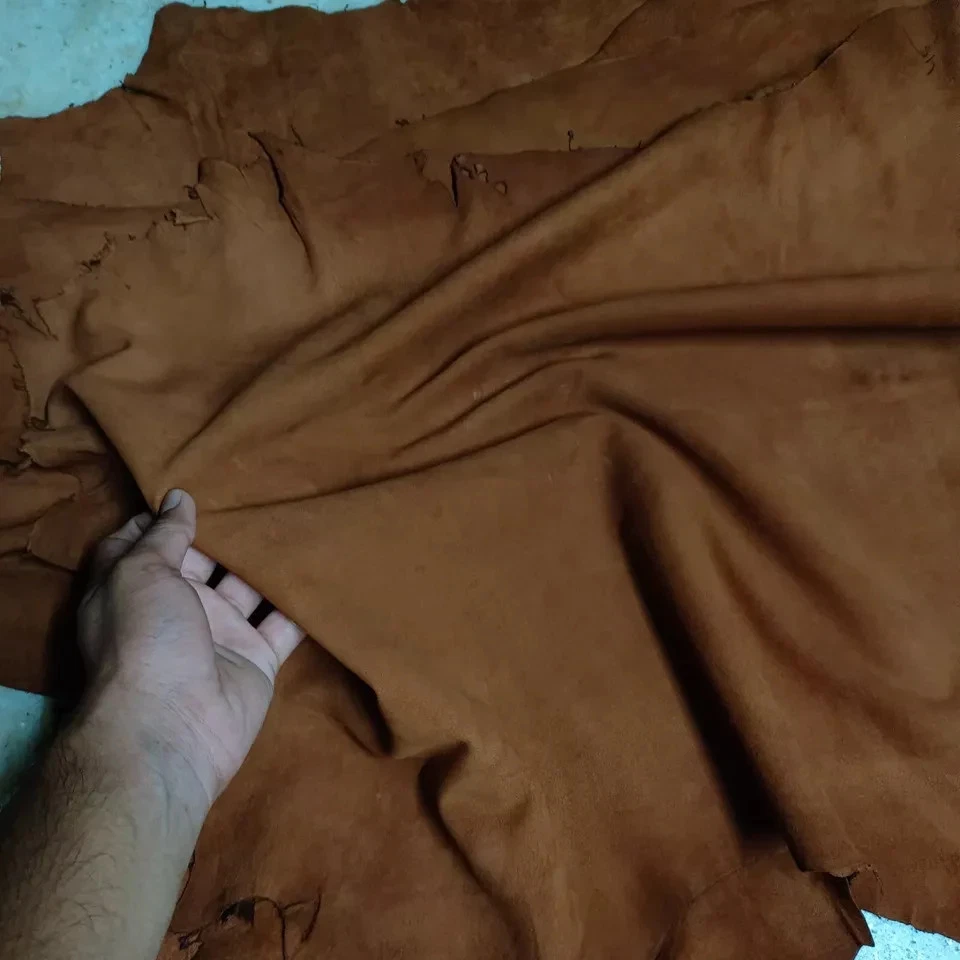 Tan Brown Lamb Suede Real 100% Lambskin soft Leather Skins Hide Sheep 6 Sq. Ft+ - Image 3 of 4