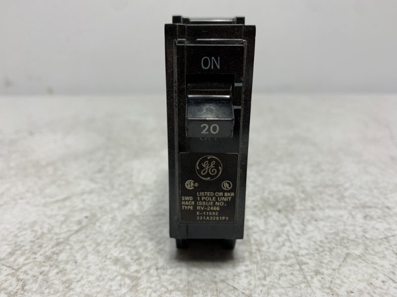 GE TQL120 Circuit Breaker 20A 120/240V 1-Pole