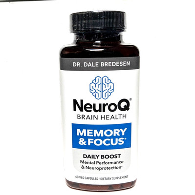 NeuroQ Brain Health Memory & Focus Daily Boost 180 Veg Capsules
