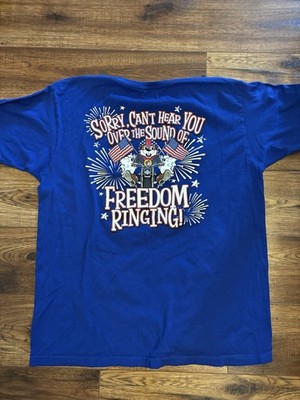 Buc-ee's Bucees 4th of July T Shirt FREEDOM RINGING Patriotic Adult Large USA
