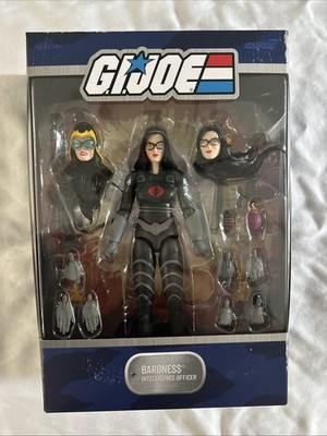 Super7 G.I. Joe ULTIMATES BARONESS BLACK SUIT Wave 4 Cobra Officer Figure NEW