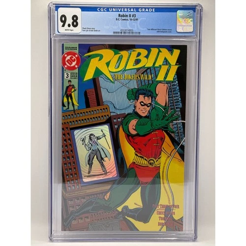 ROBIN II Joker’s Wild #3 Direct Edition Hologram ‘c’ Variant. High-Grade 9.8 CGC