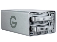G-Technology G-DOCK EV Thunderbolt Raid Array w/2 - 1 TB USB-3 Drives & Manuals