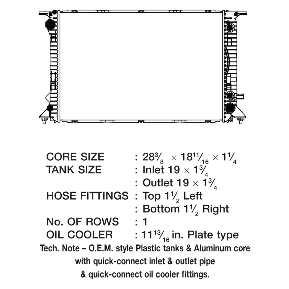 For Audi Q5 2009-2017 CSF 3519 Engine Coolant Radiator Foto 2 de 2