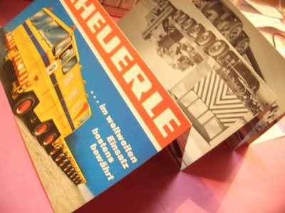 Construction Machinery Brochure Note Book Info Leporello Don Giovanni Scheuerle Ebay