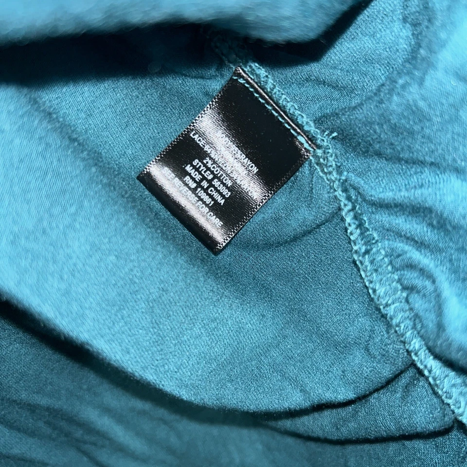 Blusa para mujer Colleen Lopez escote de encaje manga larga 2X verde azulado nueva sin etiquetas Foto 4 de 4