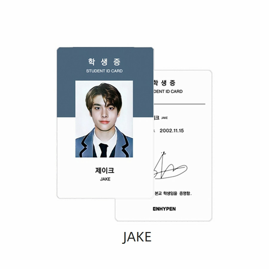 ENHYPEN 2021 SEASON'S GREETINGS ID Photo Card Autograph Photograph School Cards