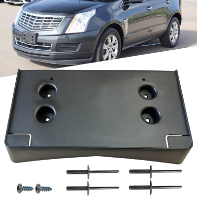 Front Bumper License Plate Frame Mount Bracket Holder For 2010-2016 Cadillac SRX