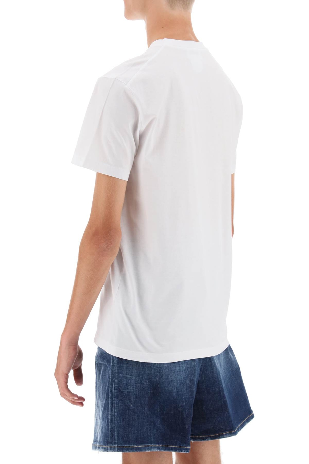 DsquaRed 2 t-shirt Stamp college S74GD1166S23009 White Sz.XL 100W image 3