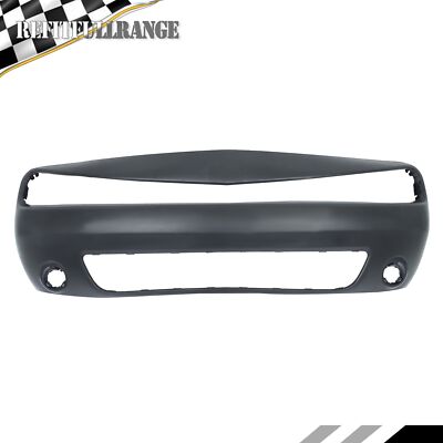 Black Front Bumper Cover Fascia Front For 2016-2023 Dodge Challenger CH1000A20