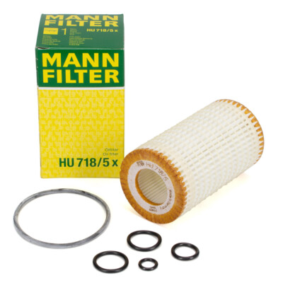 MANN HU718/5X Ölfilter + Dichtung für MERCEDES-BENZ W202 W203 W204 0001802609