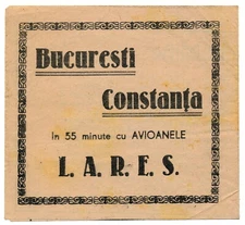 Romania LARES Airlines Aviation Propaganda Cinema Flyer Program WW2