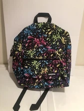 YAK PAK-Black/Multi-Color Paint Splatter Backpack w/ Padded Straps (NEVER USED)