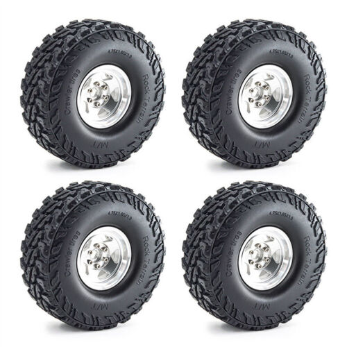 4Pcs 1.9" Beadlock Wheel Rim Tire for 1/10 TRX4 90046 SCX10 RC Crawler Car - Picture 18 of 24