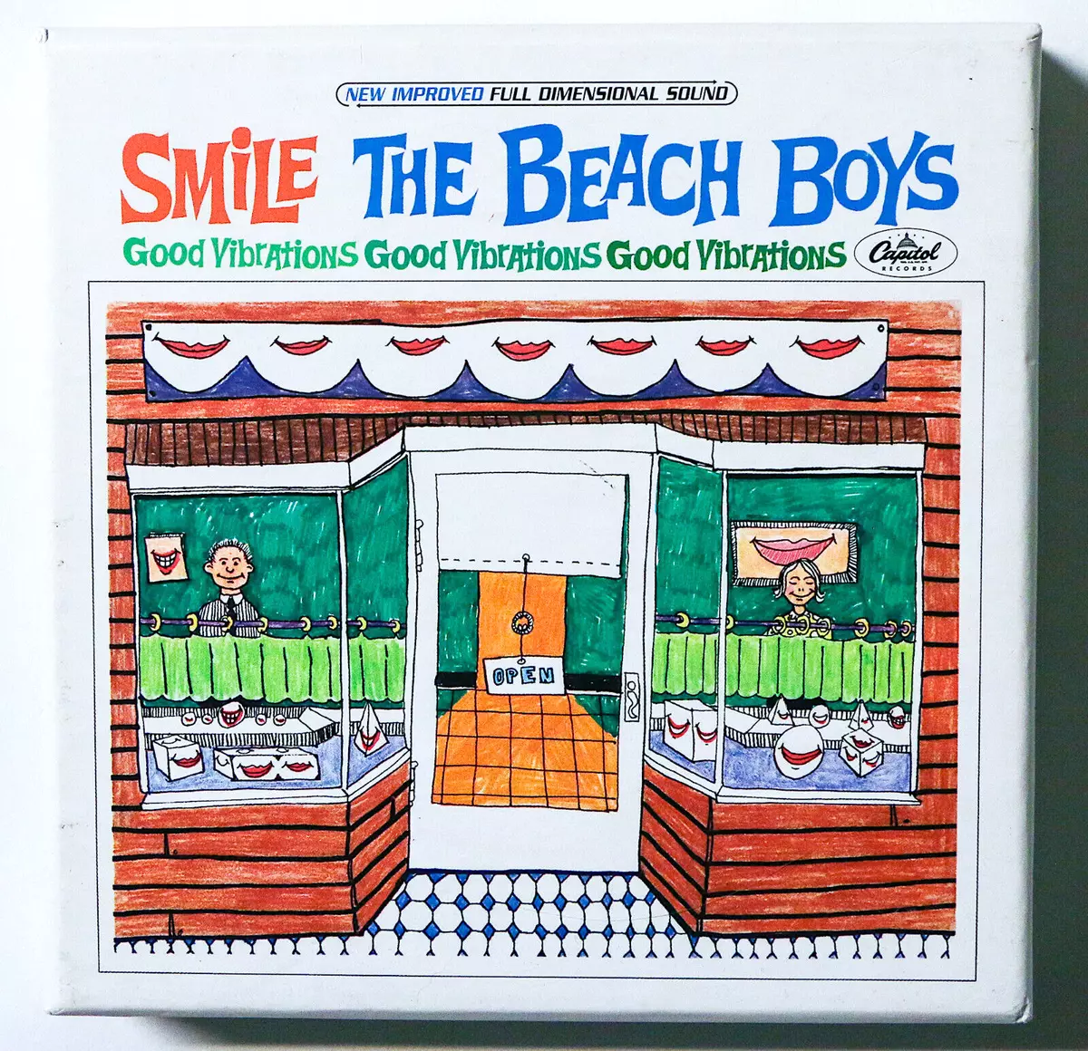 THE BEACH BOYS Smile Sessions 2 CD Box Set + POSTER + BUTTON *RARE*