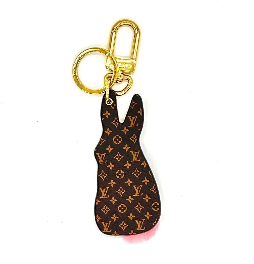 Louis Vuitton LV Bunny Key Holder Key Ring Keychain Bag Charm