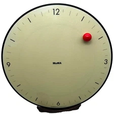 MOMA Minimalist Modern Designer Timesphere Wall Clock - Gideon Dagan