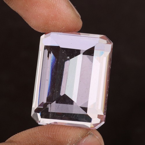 Brazilian Baby Pink Topaz 57.9 Ct Emerald Cut Loose Gemstone For Pendant PTH-101 - Picture 4 of 6