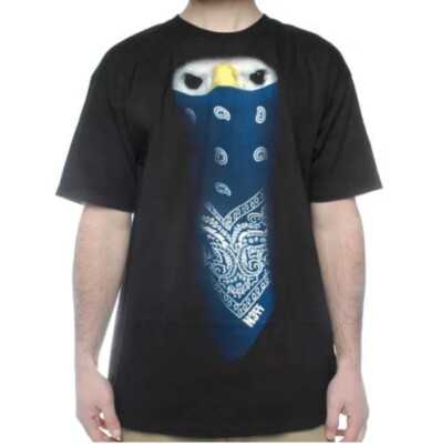 Neff Eagle Men s Black T-Shirt Size S Graphic Tee Short Sleeve New