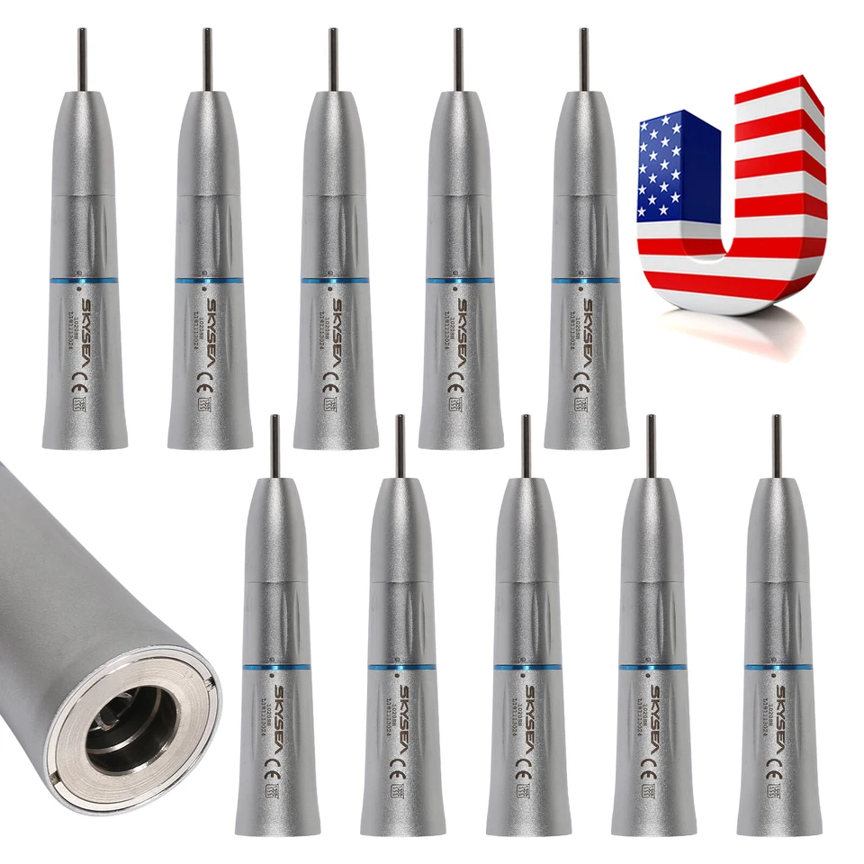 1-10 Pieza de Mano Dental de Nariz Recta Estilo NSK Tipo E Spray de Agua Interna Foto 3 de 4