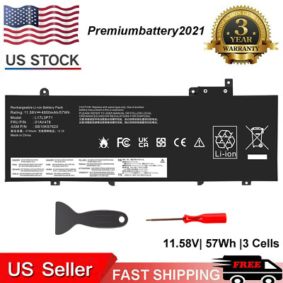 NEW 57Wh Battery For Lenovo ThinkPad T480s L17L3P71 01AV478 01AV479 L17M3P71