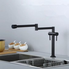Folding Kitchen Faucet Mixer 360 Degree Swivel 2 Handle Kitchen Sink Mixer Tap