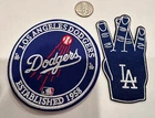 2-Los Angeles Dodgers embroidered iron on patches  3.5” X  3.5” & 4” H X 2”W