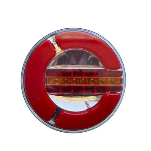 5.5" inch LED Round Rear Tail Stop Brake Reverse Turn Signal Light Trailer Truck - Picture 10 of 12