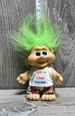 1991 ITB Green Hair 7'' Troll Doll Camp Dakani