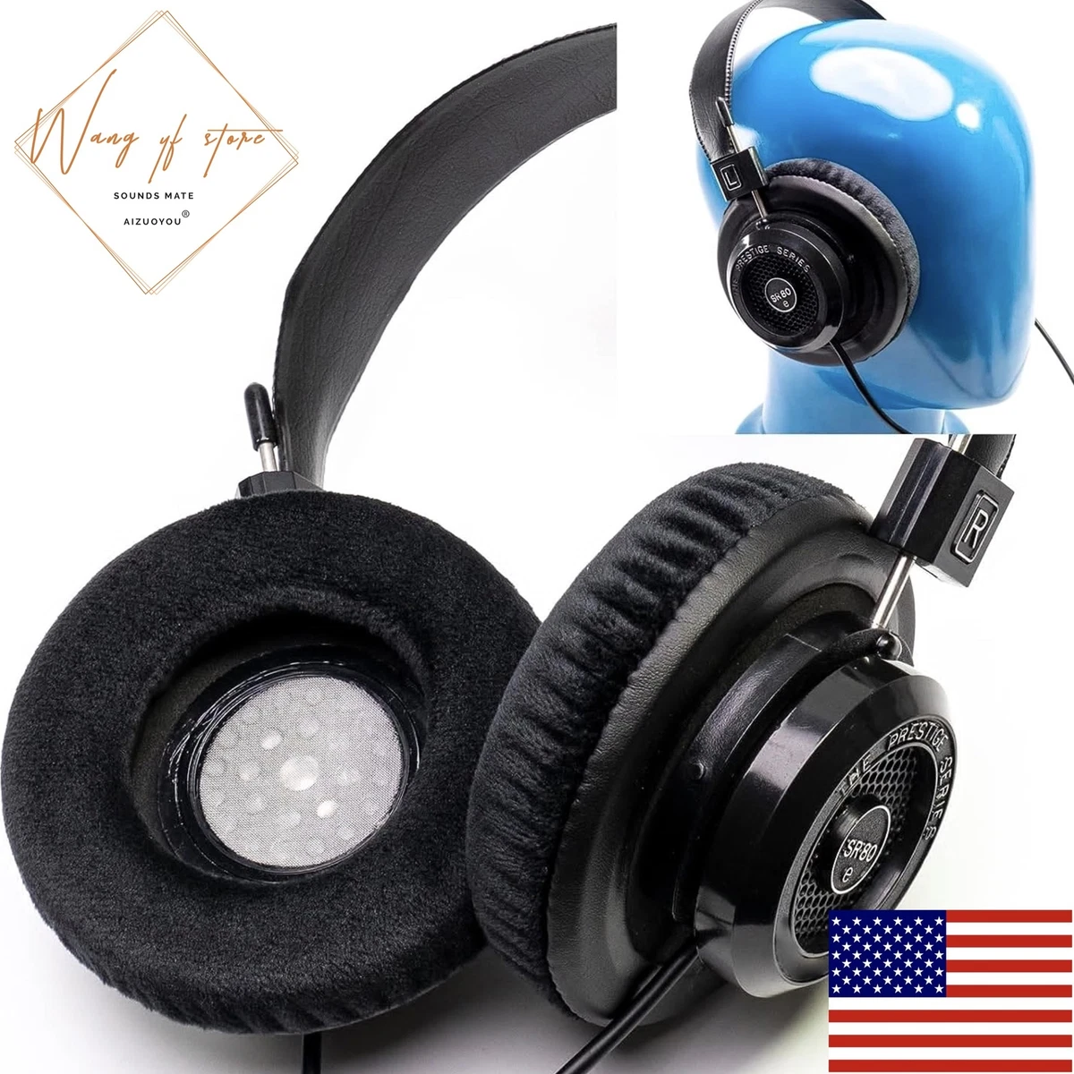 100mm Velour Ear Pad For Grado SR60 SR80 E SR325 SR225 SR125 M1 GS