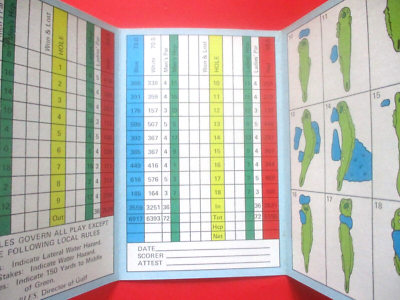 vtg Golf Scorecard EAGLE NEST GOLF CLUB gc Myrtle Beach SC