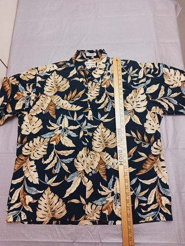 Men's Hawaiian Short Sleeve button down Shirt  Pierre Cardin Size Extra Large - Picture 7 of 10