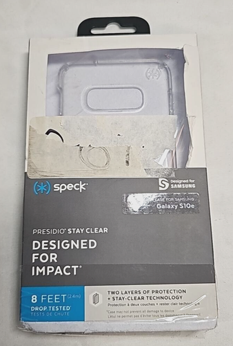 Speck Presidio Stay Clear Hard Case for Samsung Galaxy S10e Back Cover SM-G970 - Picture 10 of 12