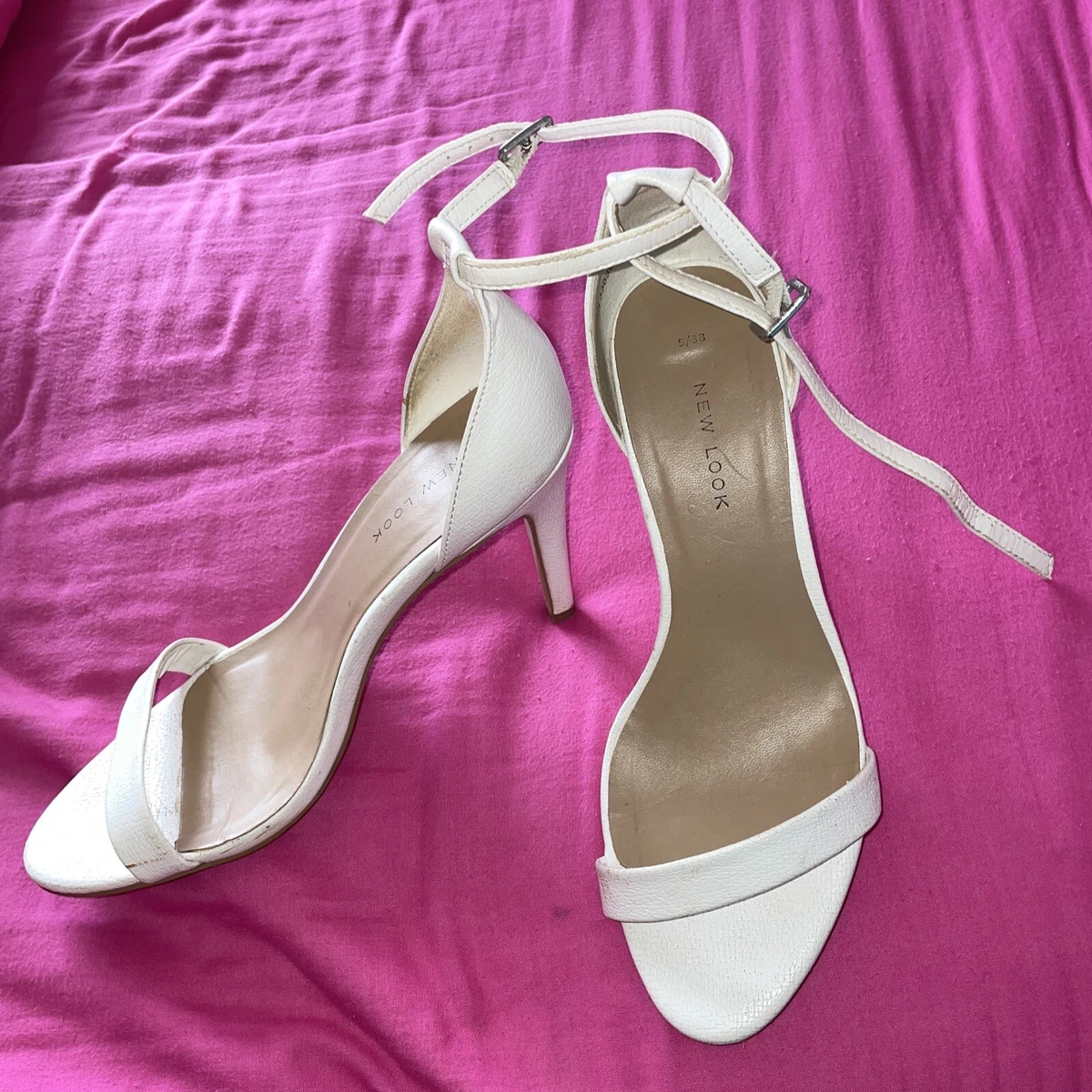 Wedding strappy heels discount