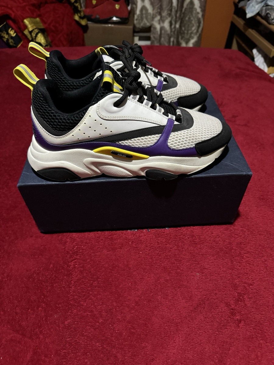 Size 43 (10 US) - Dior B22 Reflective Sneaker Lakers 'Purple
